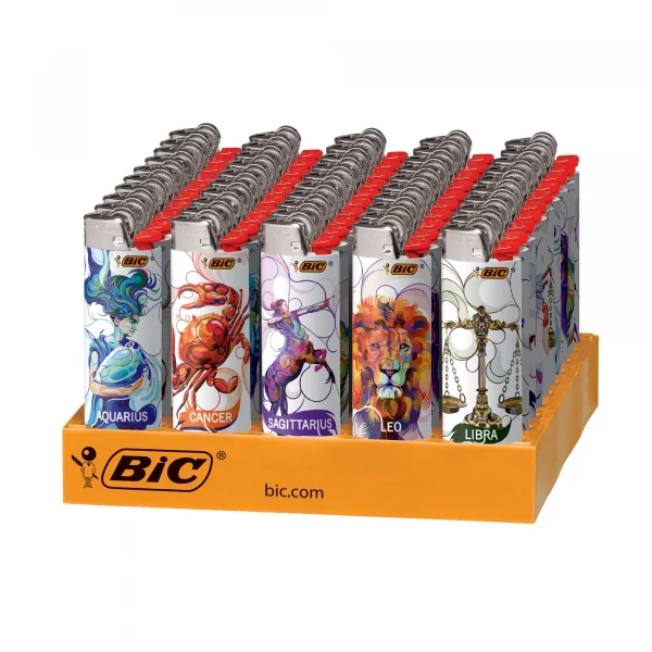 BIC Lighters Wholesale – J26 Maxi, J25 Mini, Raw, NFL Series, Astrology Zodiac, Playboy Collection - Image 3