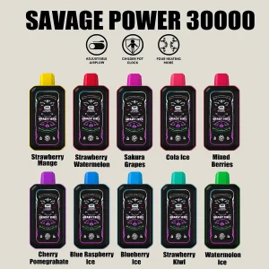 Savage Vape S Power30000 disposable vape, 30000 puffs, rechargeable Type-C, mesh coil technology