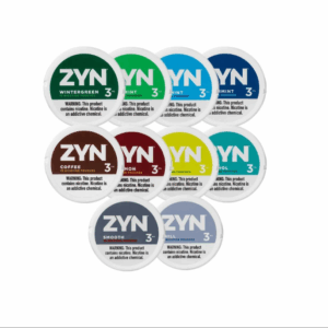 ZYN nicotine pouches 3mg – All flavors Wintergreen, Spearmint, Peppermint, Citrus, Coffee, Apple Mint, Black Cherry