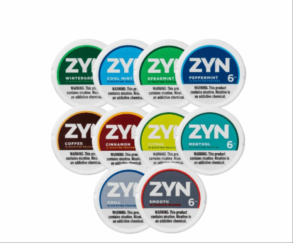 ZYN nicotine pouches 6mg – All flavors Wintergreen, Spearmint, Peppermint, Citrus, Coffee, Apple Mint, Black Cherry